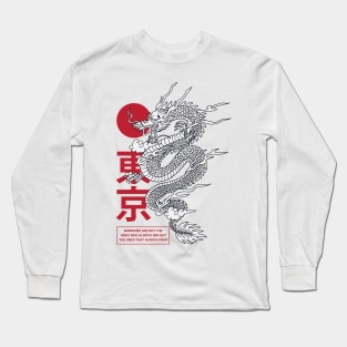 Oriental Dragon Warrior Long Sleeve T-Shirt